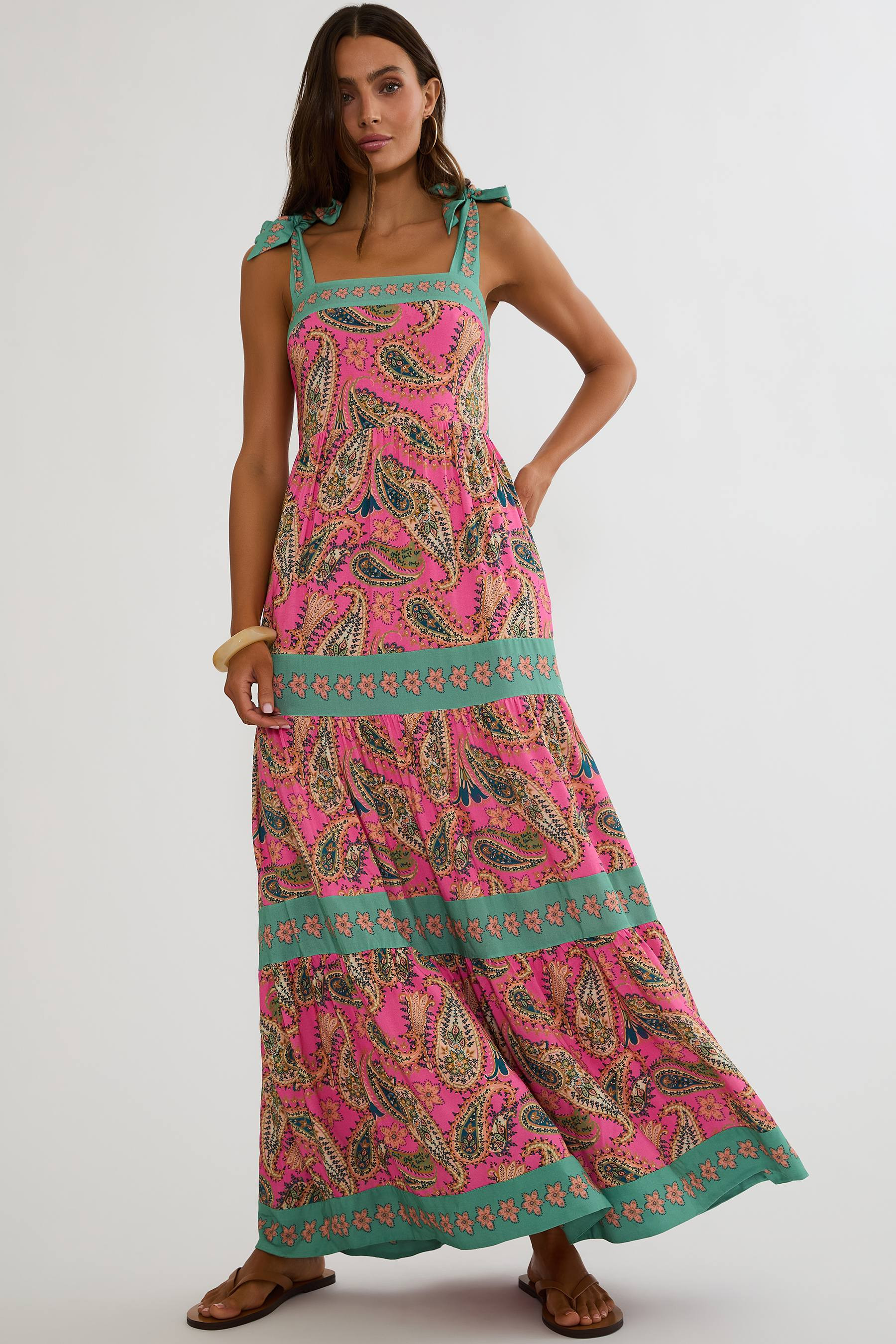 Charlotte Dress Capri Soleil Paisley | Paisley Print Maxi Dress | Beach Riot | Beach Riot