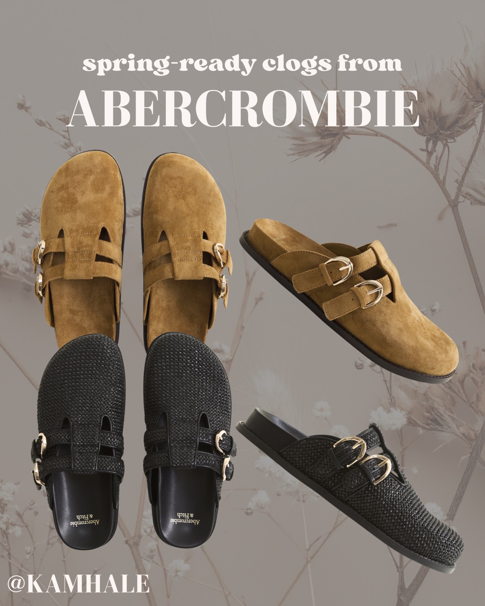 spring-ready clogs from @abercrombie 🤍 vegan suede clogs in tan & textural raffia clogs in black!

#LTKgrwm #LTKootd #LTKNYFW