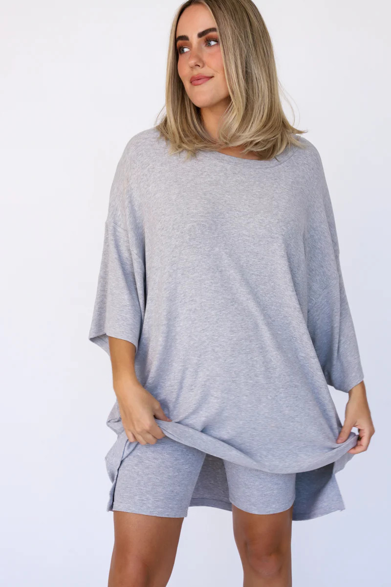 All Weekend Long Set Grey | The Foxy Kind