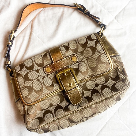 Coach | Y2K Gold Metallic Shoulder Bag | Poshmark