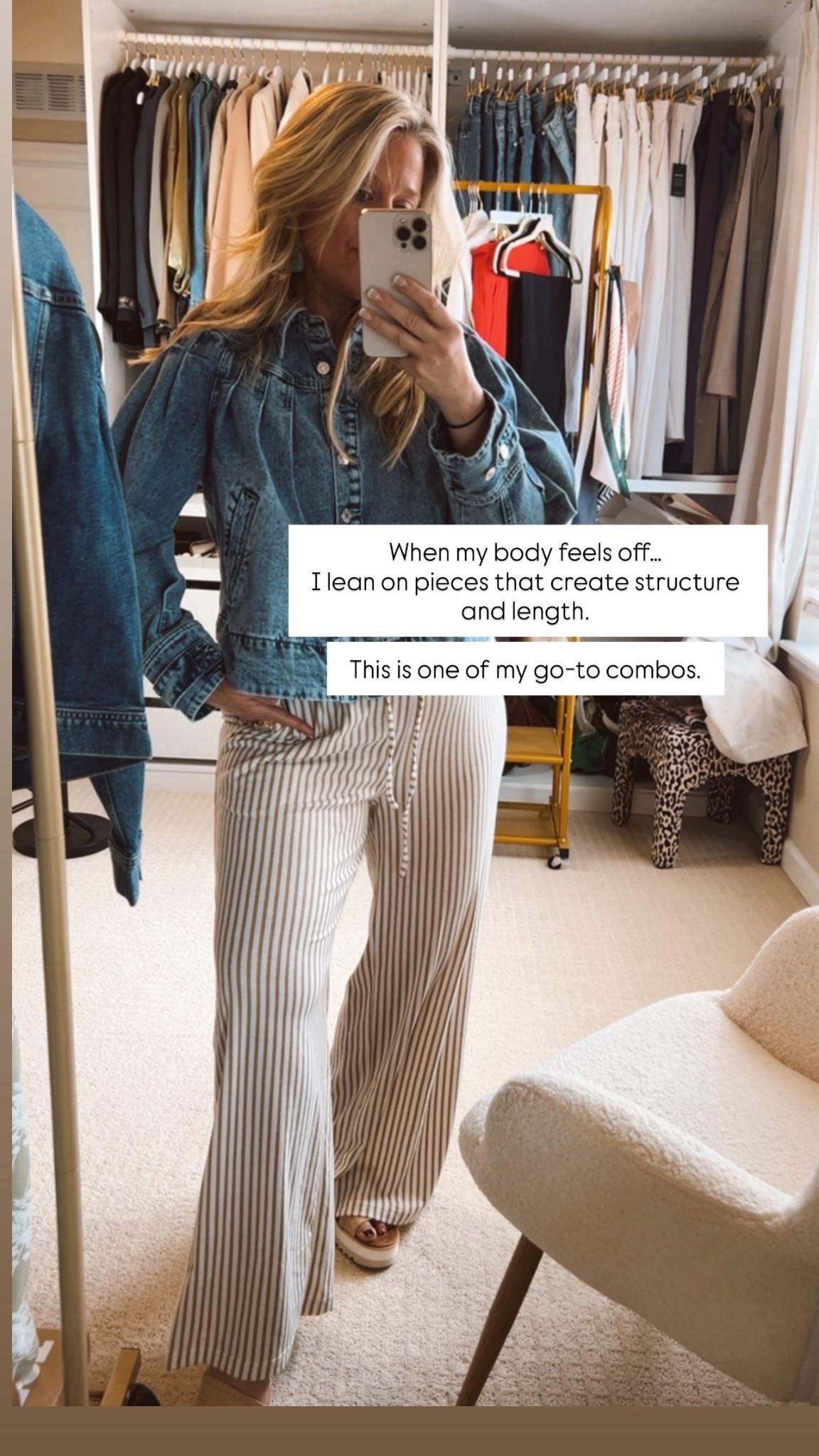  ✨Tap the bell, save and ❤️ for over 40 fashion, midlife style, midsize fashion and luxury looks for less. 

47.	

Perimenopause.
+10 lbs.
My weight fluctuates.
My confidence doesn’t have to.

So I stopped blaming my body…
and started choosing clothes that actually work with it.

At 47, I don’t buy for one version of me anymore.
I buy for the one I live in.

These are the pieces I reach for
when I still want to feel like me 👉🏼

Tell me—what’s been hardest to dress lately?

Follow my LTK @Over40andmidlife on the @shop.LTK app to view this post and get my exclusive app-only content!

#liketkit #LTKOver40 #LTKMidsize #LTKPlusSize
@shop.ltk
https://liketk.it/61yZL