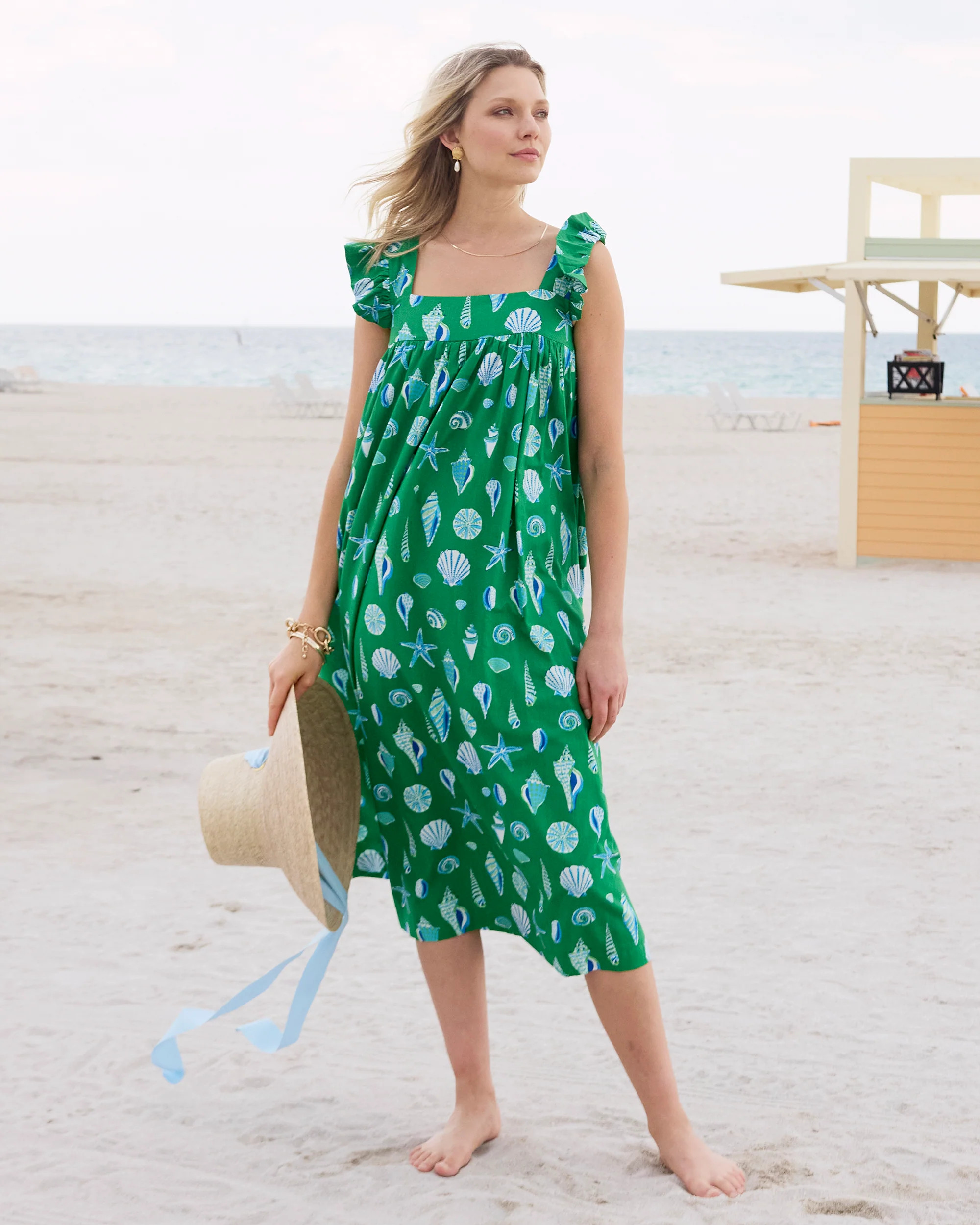 Beachcomber - Shoreline Dress - Golf Greens | Printfresh