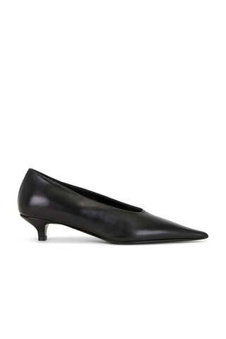 Toteme Sharp Nappa Kitten Pumps in Black | FWRD 