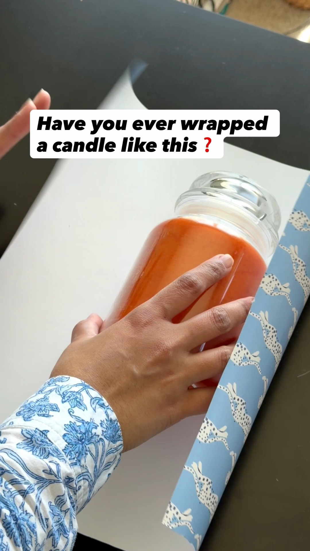 How to gift wrap candles and designer wrapping paper!

#LTKHome #LTKMothersDay #LTKdayinmylife