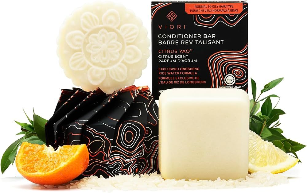 Viori Citrus Yao Shampoo and Conditioner Bar Set Made with Rice Water - Handcrafted Sulfate Free ... | Amazon (US)