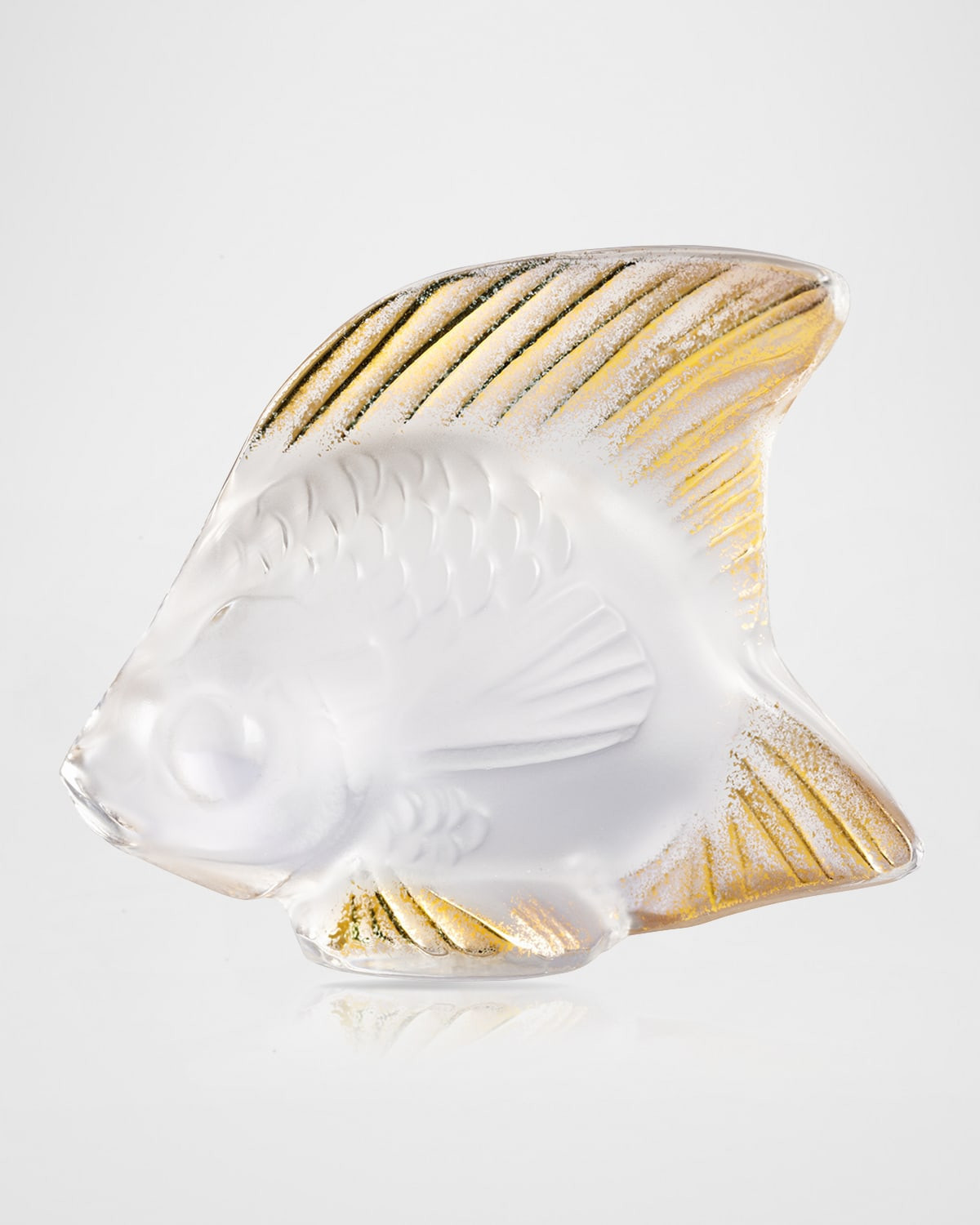 Clear Gold Stamped Fish Figurine | Neiman Marcus