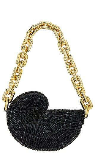 X REVOLVE The Conch Clutch in Black | Revolve Clothing (Global)