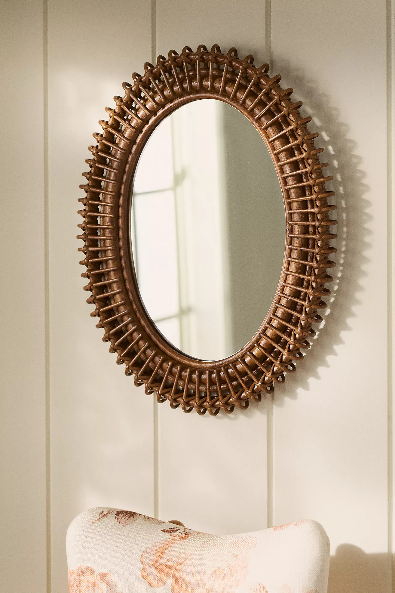 Winston Rattan Loop Oval Wall Mirror | Anthropologie (US)
