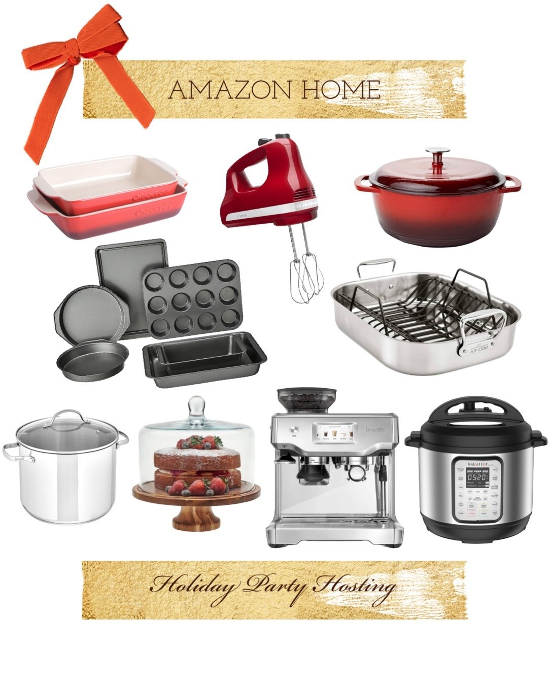 Amazon Home holiday hosting kitchen must-haves 🍰🎄
Everything you need for hosting from baking dishes and cookware to mixers and espresso makers. Perfect for cozy gatherings and festive dinners! ❤️

#holidayhosting 

#LTKHoliday #LTKHome #LTKCyberWeek