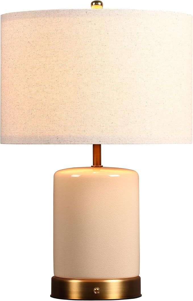 O’Bright Dune - Battery Powered Table Lamp, Rechargeable Cordless Ceramic Lamp, Full-Size 19.5 ... | Amazon (US)