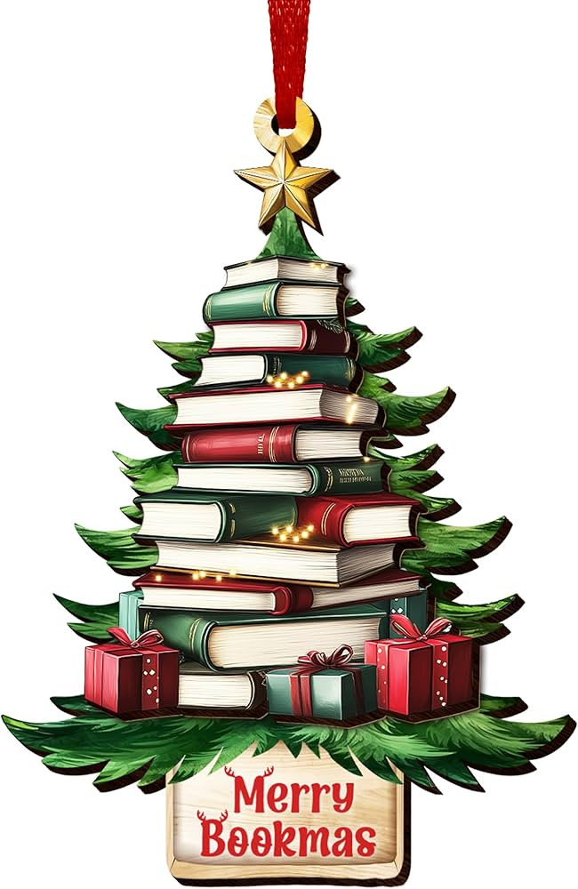 Book Lovers Gifts for Men, Women - Book Christmas Ornaments 2024, Book Tree Decor, Bookish Gifts ... | Amazon (US)