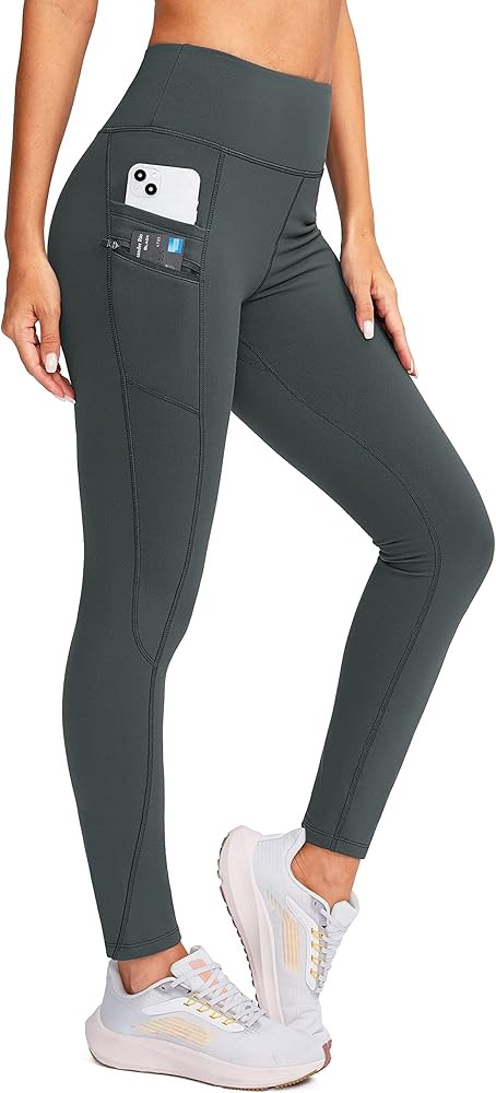 G Gradual Women's Fleece Lined Winter Leggings with Pockets Water Resistant High Waisted Thermal ... | Amazon (US)