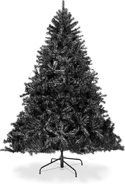 Best Choice Products 7.5ft Artificial Full Black Christmas Tree Seasonal Holiday Decoration for H... | Amazon (US)