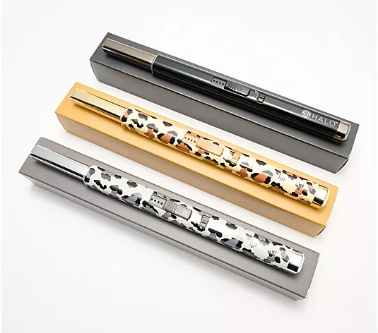 HALO Set of 3 Rechargeable Lighter Wands with Gift Boxes | QVC
