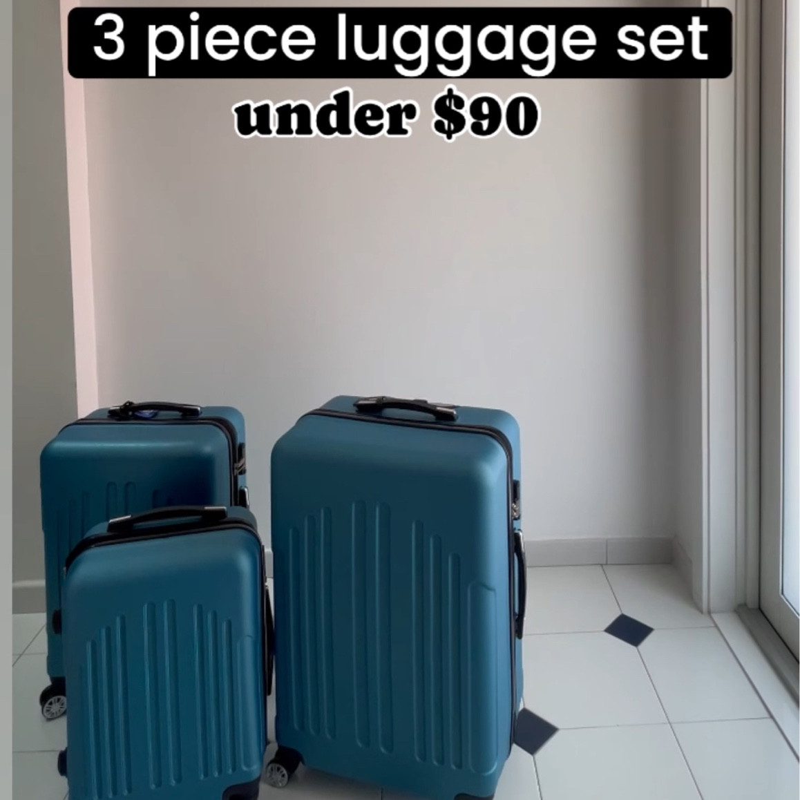 3 piece luggage set under $90. Has TSA locks and weighs less than 20 pounds for the entire set!

#LTKitbag #LTKtravel #LTKfindsunder100