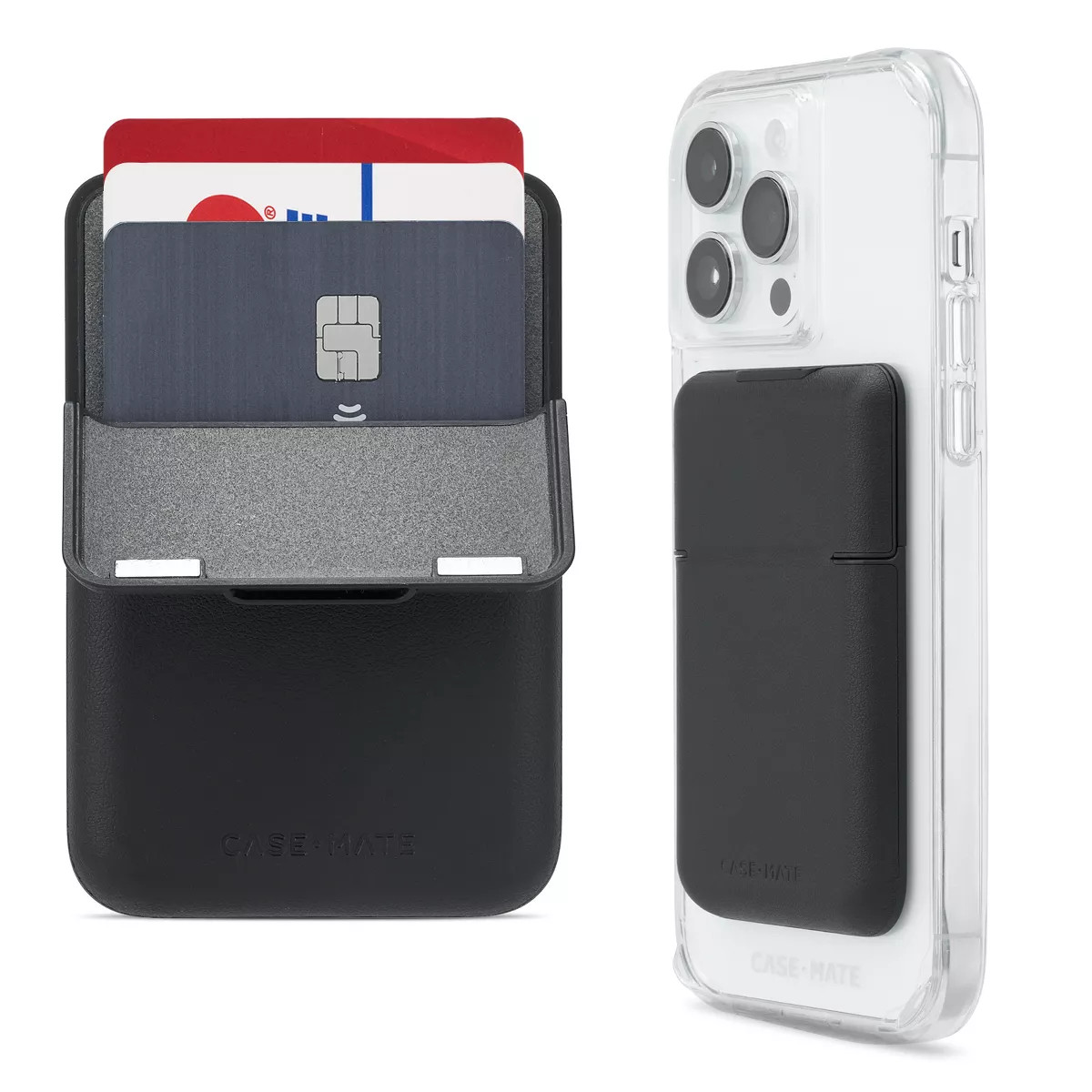 Case-Mate Vegan Magnetic Wallet Card Holder Flip Closure - Black | Target