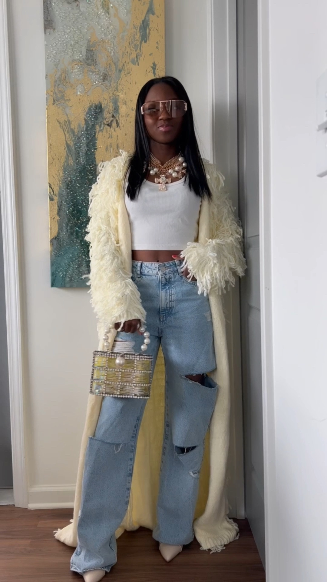 Fall outfit ideas #LTKStyleTip 
Fashion Nova Fringe Cardigann

#LTKSeasonal #LTKOver40