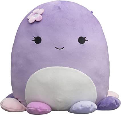 Squishmallows 14-Inch Purple Octopus with Multi-Colored Tentacles, and Flower Plush - Add Beula t... | Amazon (US)