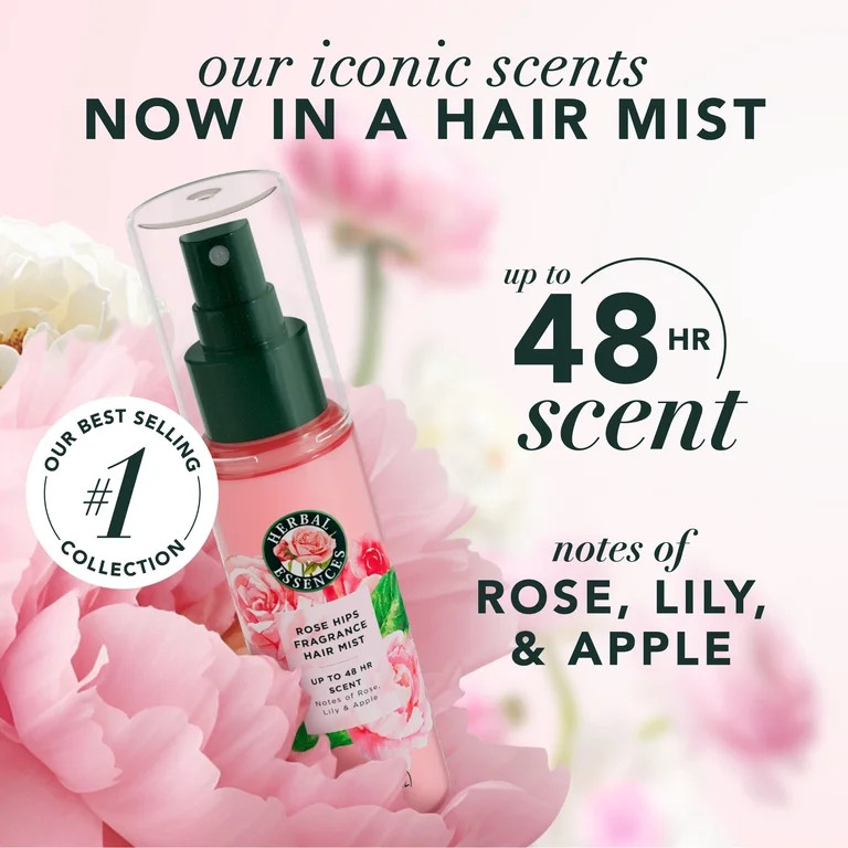 Herbal Essences Rose Perfume Fragrance Hair Spray, Rose Hips, 3.2 oz | Walmart (US)