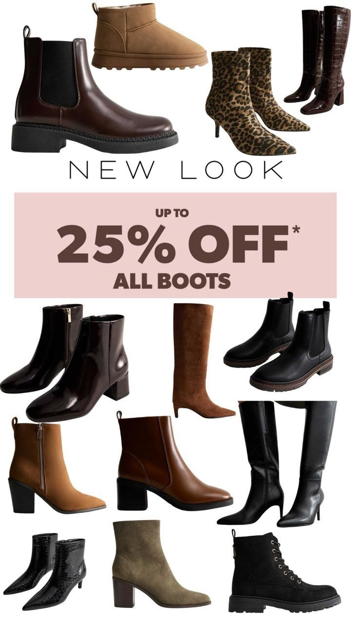 25% off Newlook boots today only! 



#LTKwinter #LTKmidsize #LTKautumn