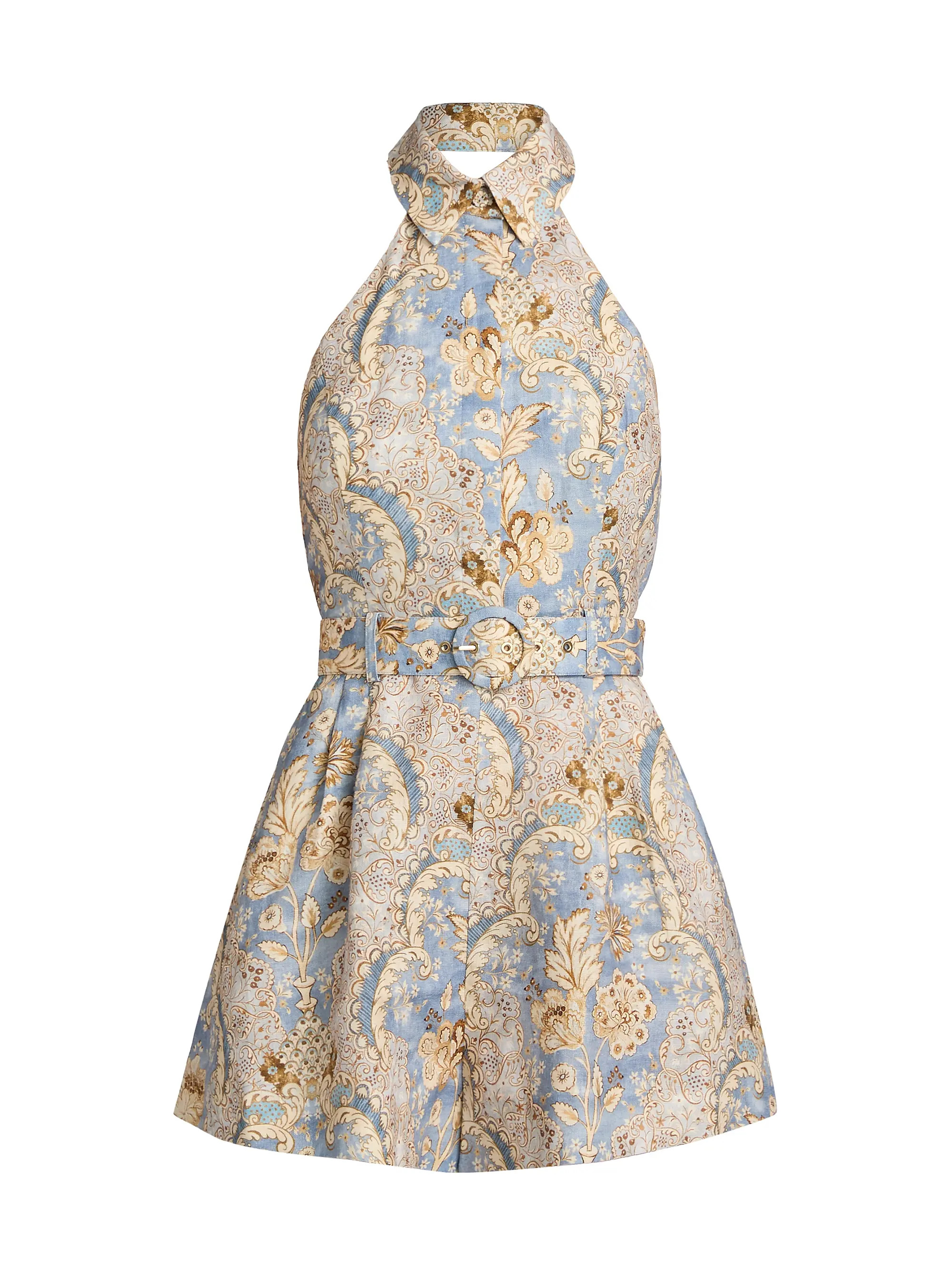 Zimmermann Daylight Halter Playsuit | Saks Fifth Avenue | Saks Fifth Avenue