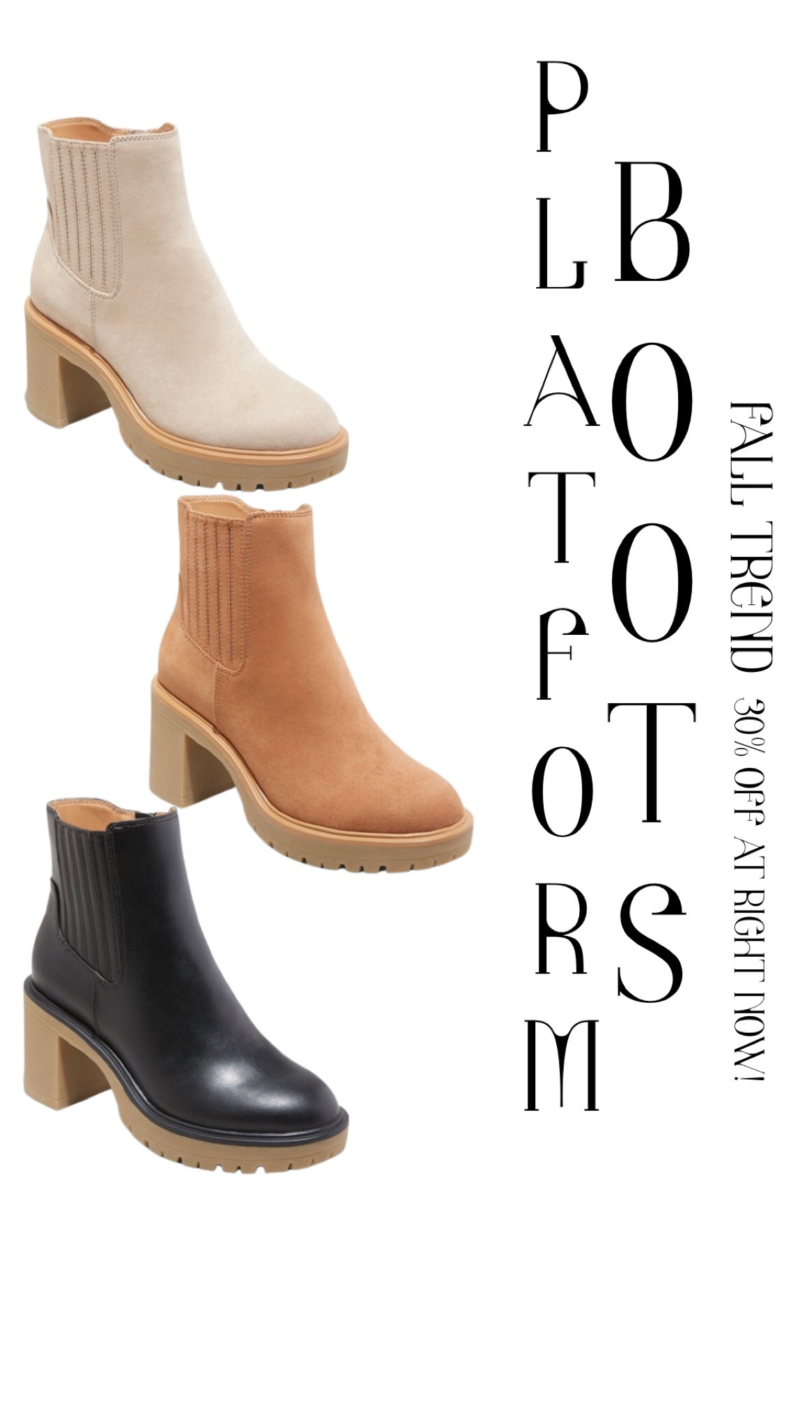 FALL TREND; PLATFORM BOOTS! ☕️ #Target #TargetStyle #TargetBoots #TargetSale #TargetShoes #FallTrends #FallStyle #FallBoots #LDWSale #LaborDaySale

#LTKSeasonal #LTKshoecrush #LTKunder50