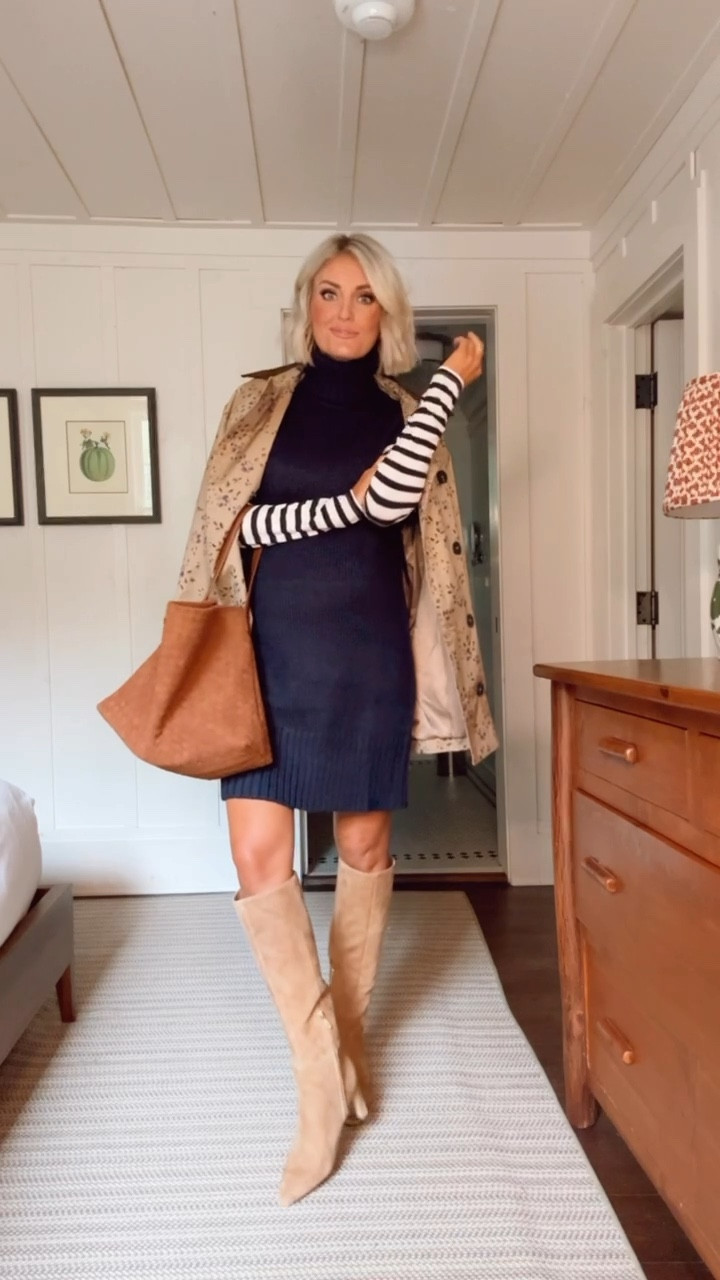 Another way to style this dress if you didn’t like the scarf! Just add a coat! Wearing XS in this dress! 

Loverly Grey, Walmart, trench coat, fall dress, sweater dress, fall outfit 

#LTKSeasonal #LTKStyleTip