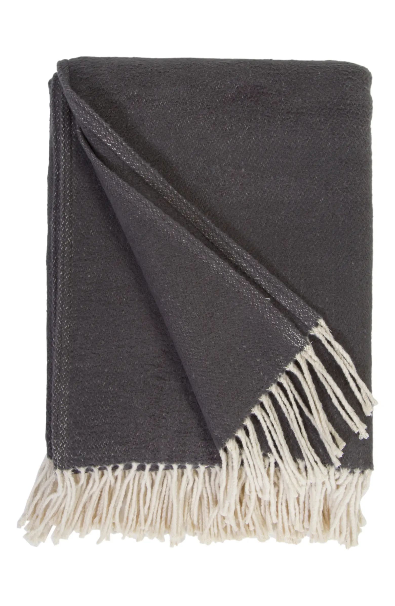 Pom Pom at Home Billie Fringe Cotton Throw Blanket | Nordstrom | Nordstrom