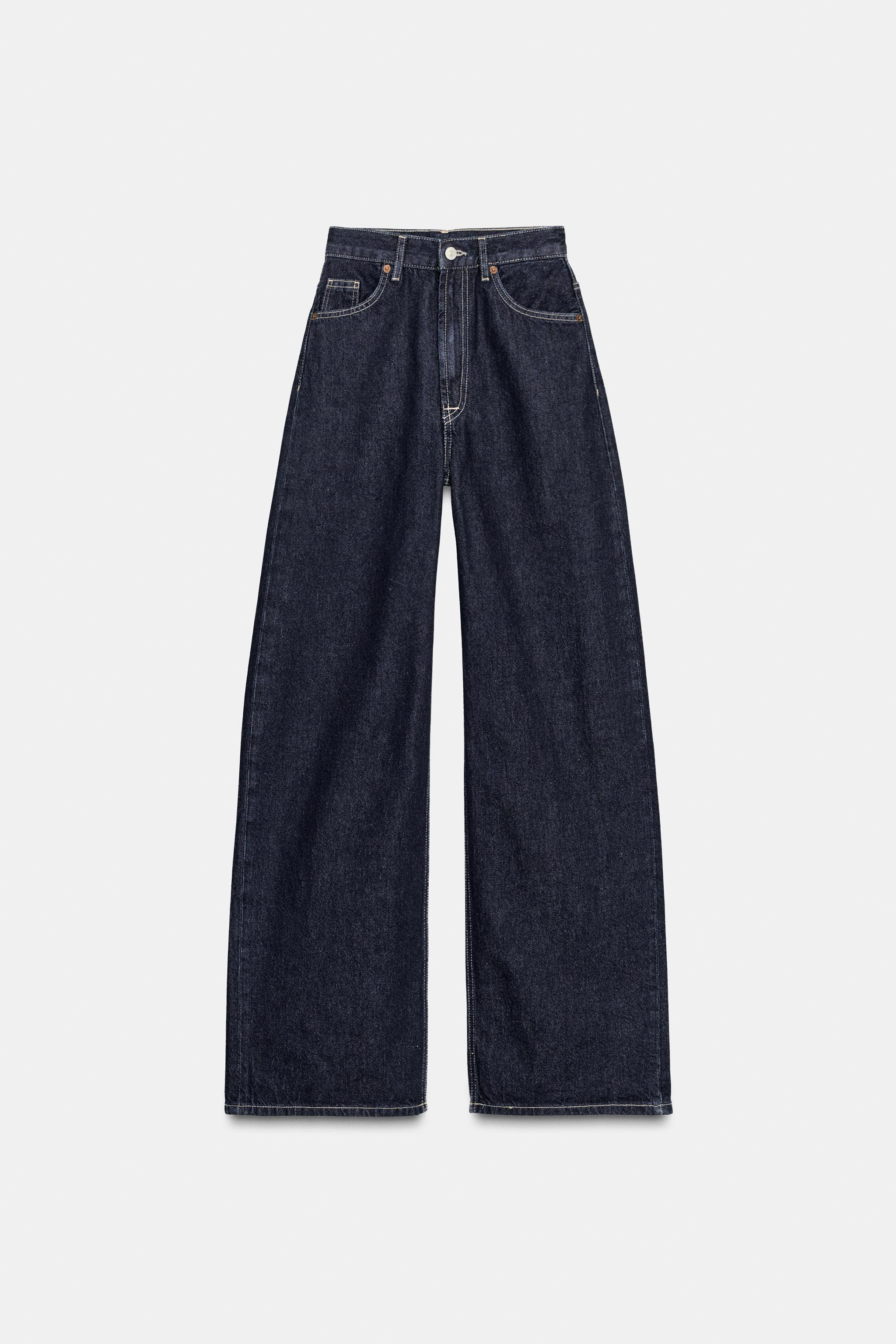 TRF EXTRA WIDE LEG HIGH-WAIST JEANS | Zara US