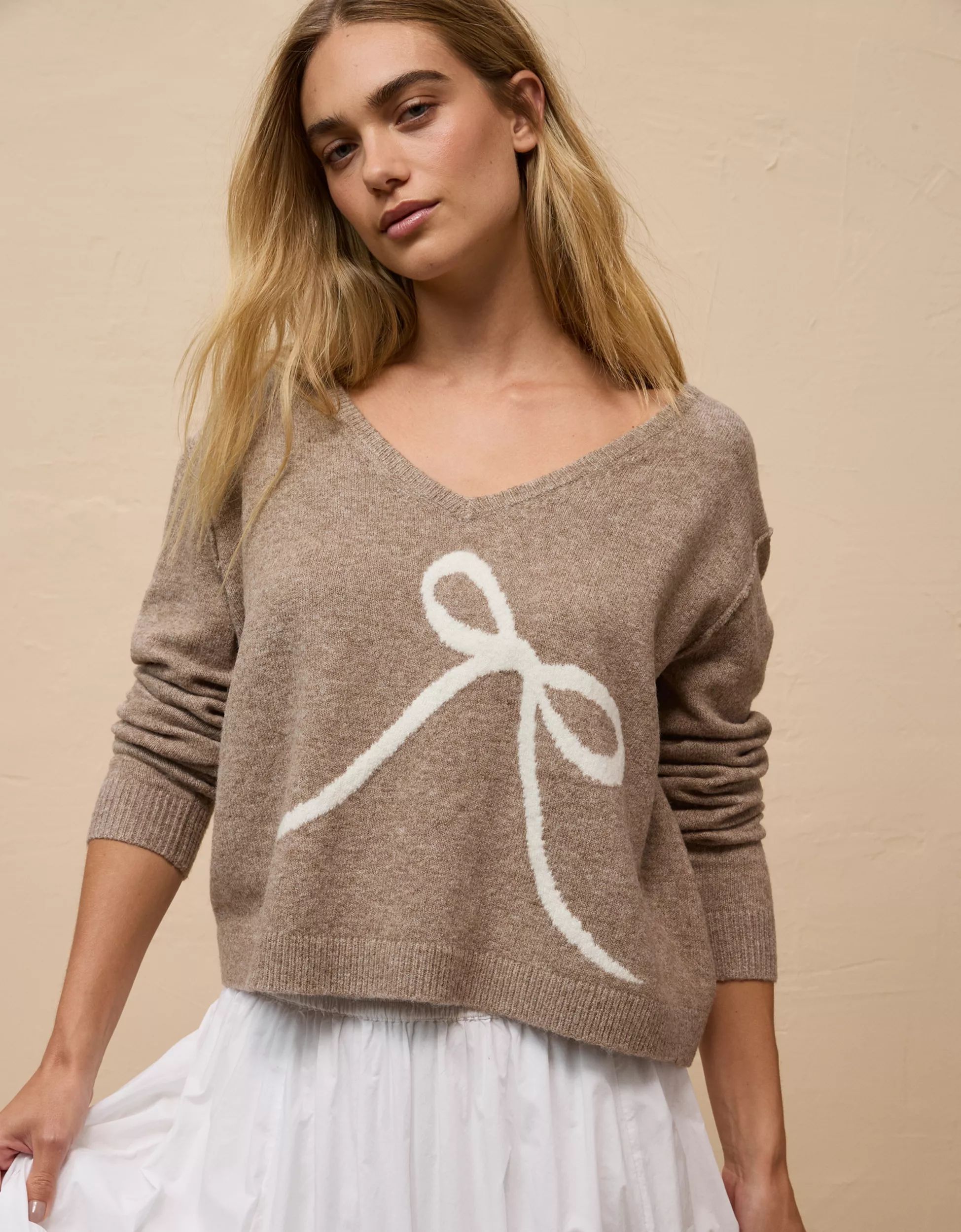 AE Whoa So Soft V-Neck Sweater | American Eagle Outfitters (US & CA)