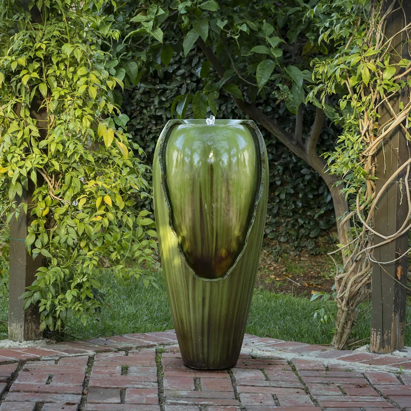 Bayou Breeze Gallien Fiberglass Fountain with Light & Reviews | Wayfair | Wayfair North America