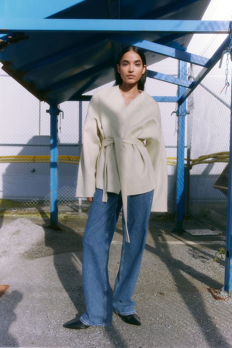 Tie-belt Wool Jacket | H&M (US + CA)