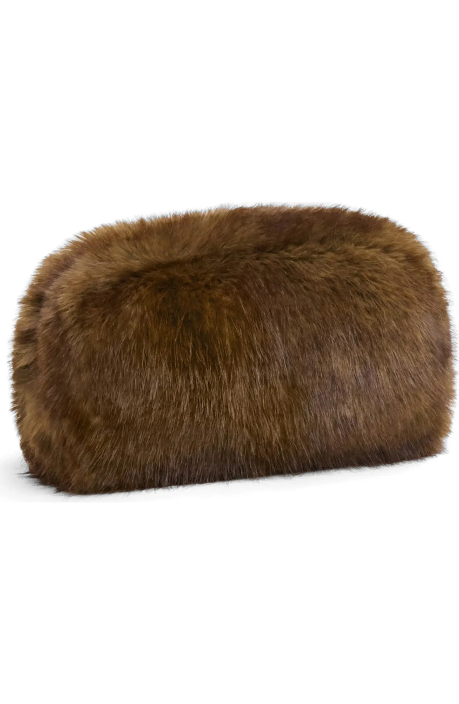 Noor Faux Mink Pouch | Nordstrom