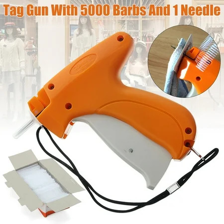 Regular Clothes Garment Sock Price Tag Label Tagging Gun Kit + 5000 Barbs + Neddle | Walmart (US)