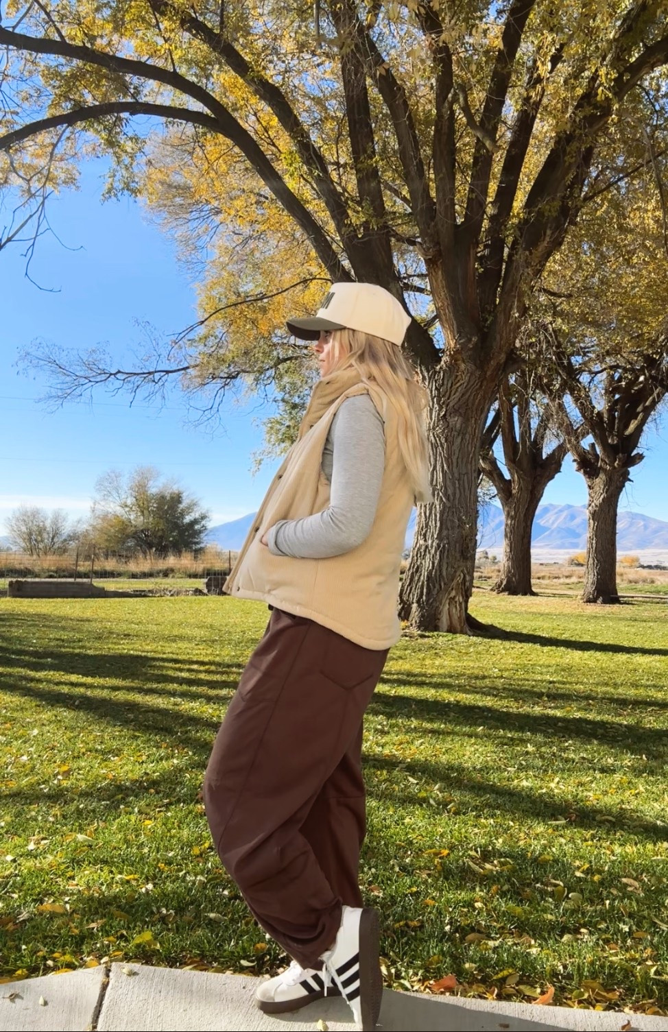 Comfiest and cutest outfit! Long sleeve, corduroy vest, free people look alike pants, and some cute adidas! Such a cute outfit!

#LTKPetite #LTKStyleTip #LTKSeasonal