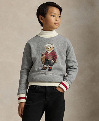 Polo Ralph Lauren Boys' 8-20 Polo Bear Fleece Sweatshirt - Macy's | Macy's