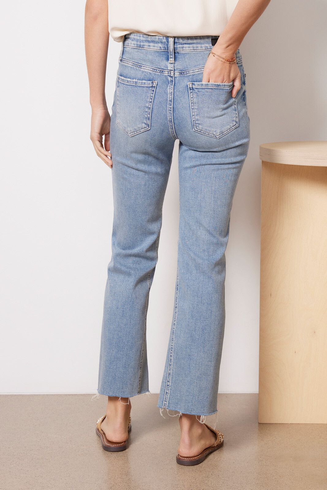 Kelsey High Rise Ankle Flare Jean | EVEREVE