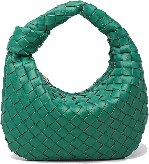BESTONE Women Knotted Woven Handbag Pu Leather Dumpling Bags Ladies Hobo Shoulder Bag for Women C... | Amazon (US)
