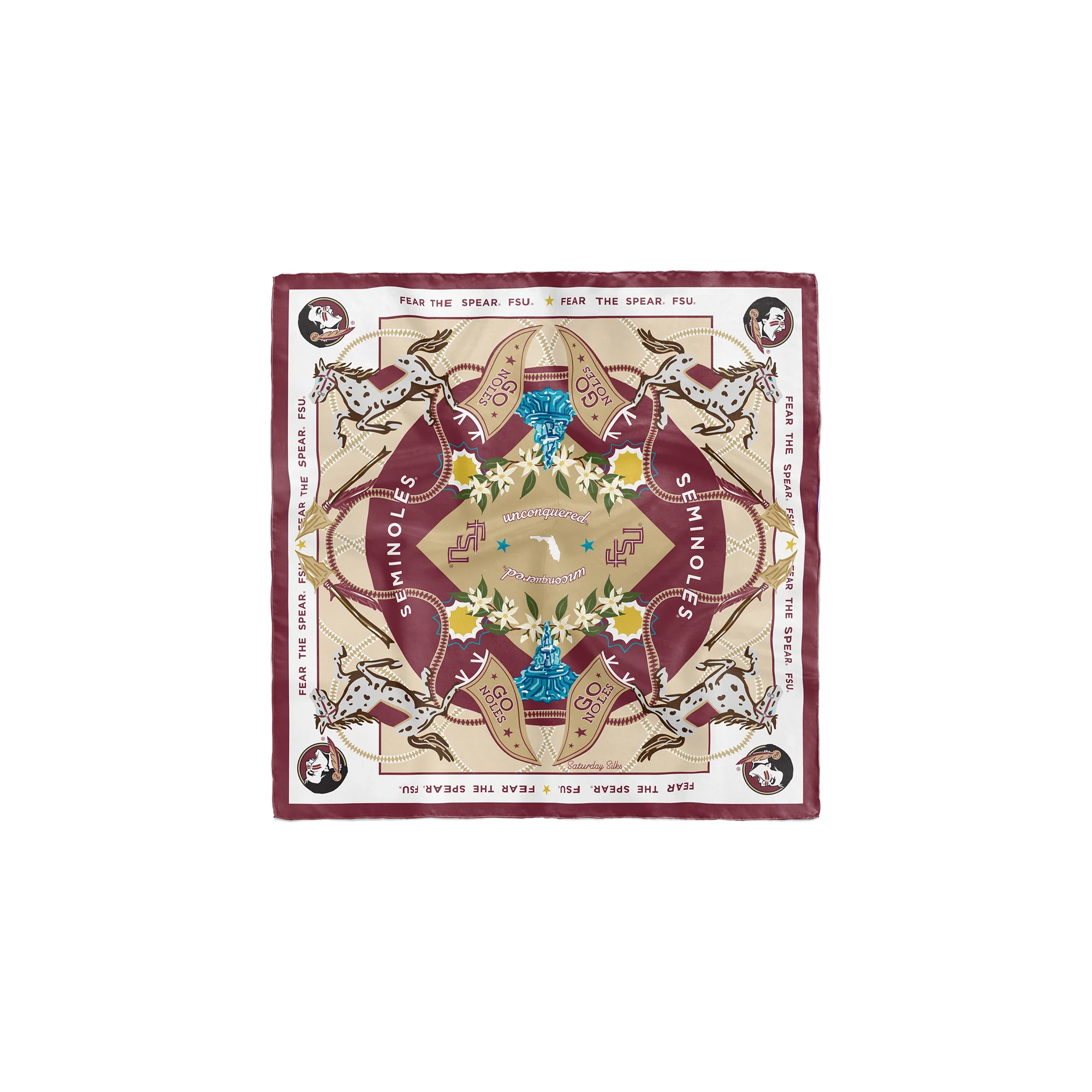 Saturday Silks Florida State Seminoles Pocket Scarf - Florida State Seminoles Pocket Scarf | Shop.com