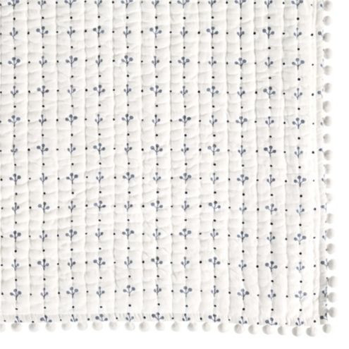 Georgie Pom Pom Cotton Quilt Bedding | Ballard Designs, Inc.