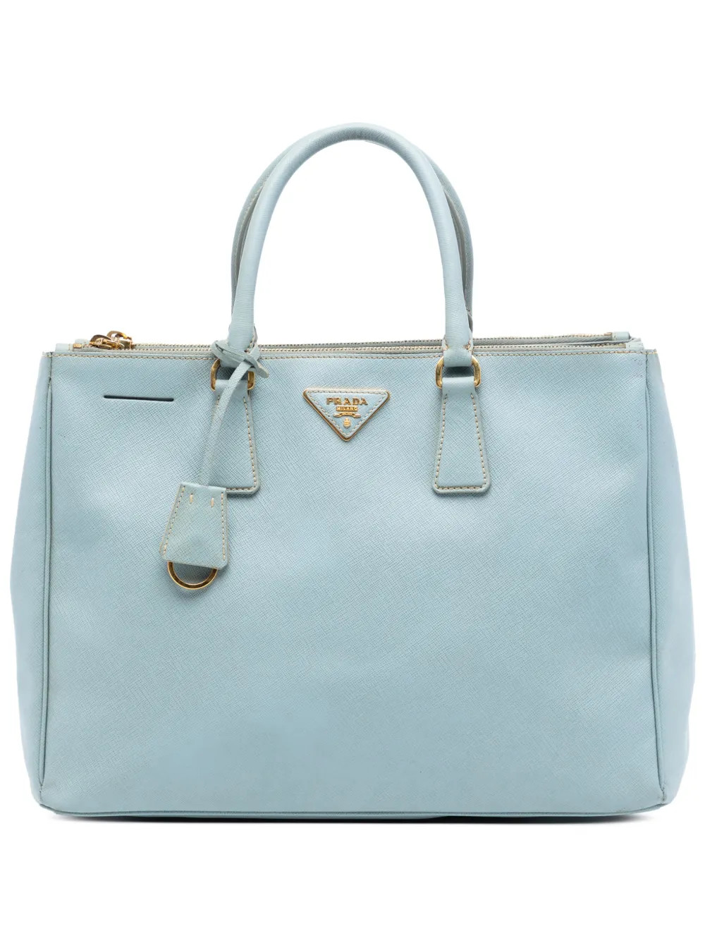 Prada Pre-Owned 2013-2025 Large Saffiano Lux Galleria Double Zip satchel - Blue | Farfetch Global