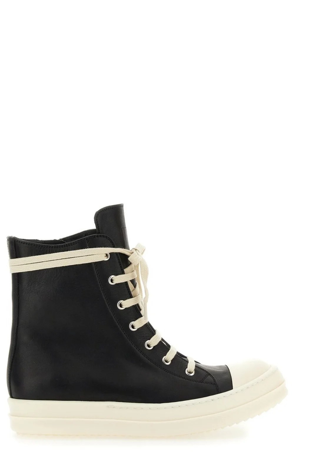 Rick Owens Round-Toe High-Top Sneakers | Cettire Global