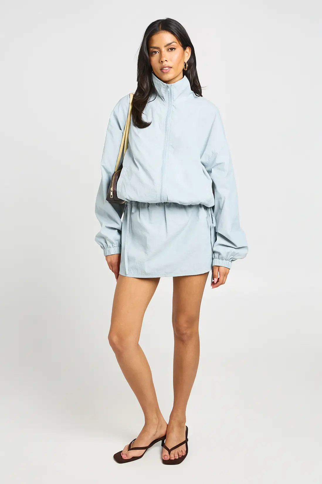 Slate Grey Lightweight Mini Skirt | Boohoo | Boohoo.com (UK & IE)
