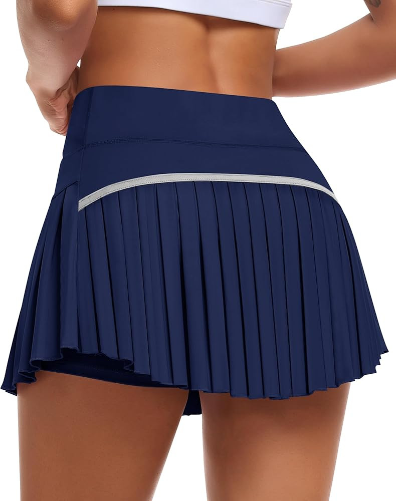 JoyGirl Womens Pleated Tennis Skirt with Shorts High Waisted Golf Skort Mini Skirt Workout Skirt ... | Amazon (US)