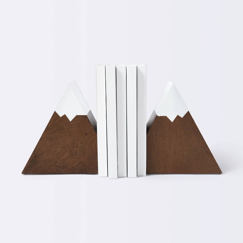 Mountain Peak Bookends - Cloud Island™ Brown | Target