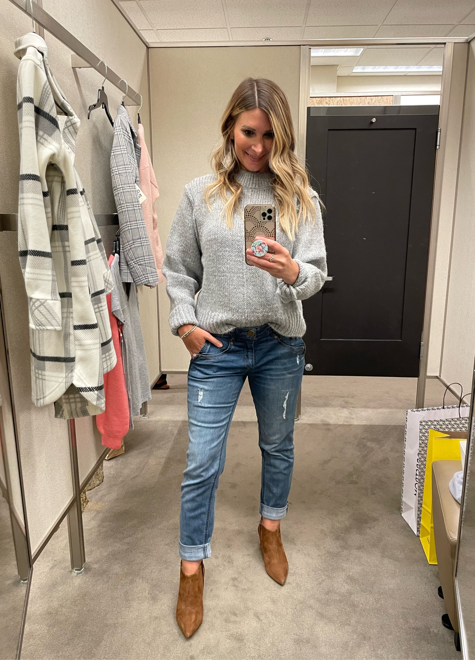 Crewneck sweater in size small. It’s slightly cropped so I sized up one. Girlfriend style jeans and suede booties fit tts. 

Nordstrom anniversary sale, fall outfit, back to school 

#LTKstyletip #LTKxNSale #LTKFind