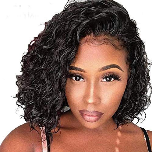 Short Bob Full Lace Human Hair Wigs With Baby Hair For Black Women Pre Plucked Hairline Brazilian... | Amazon (US)
