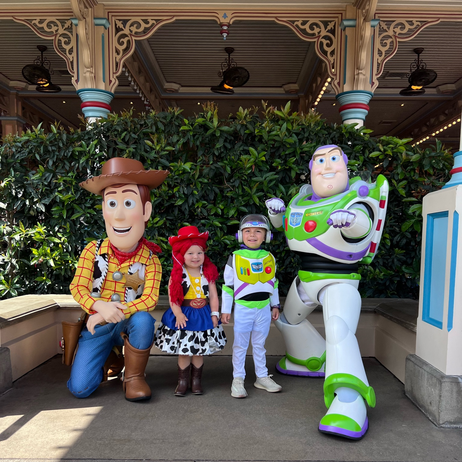 That cute moment where Buzz Jr and Mini Jessie met Buzz Lightyear and Woody #disneyoutfit #disneyland #disneyfashion #kidsdisney #disneyfamily

#LTKFindsUnder50 #LTKKids #LTKFamily