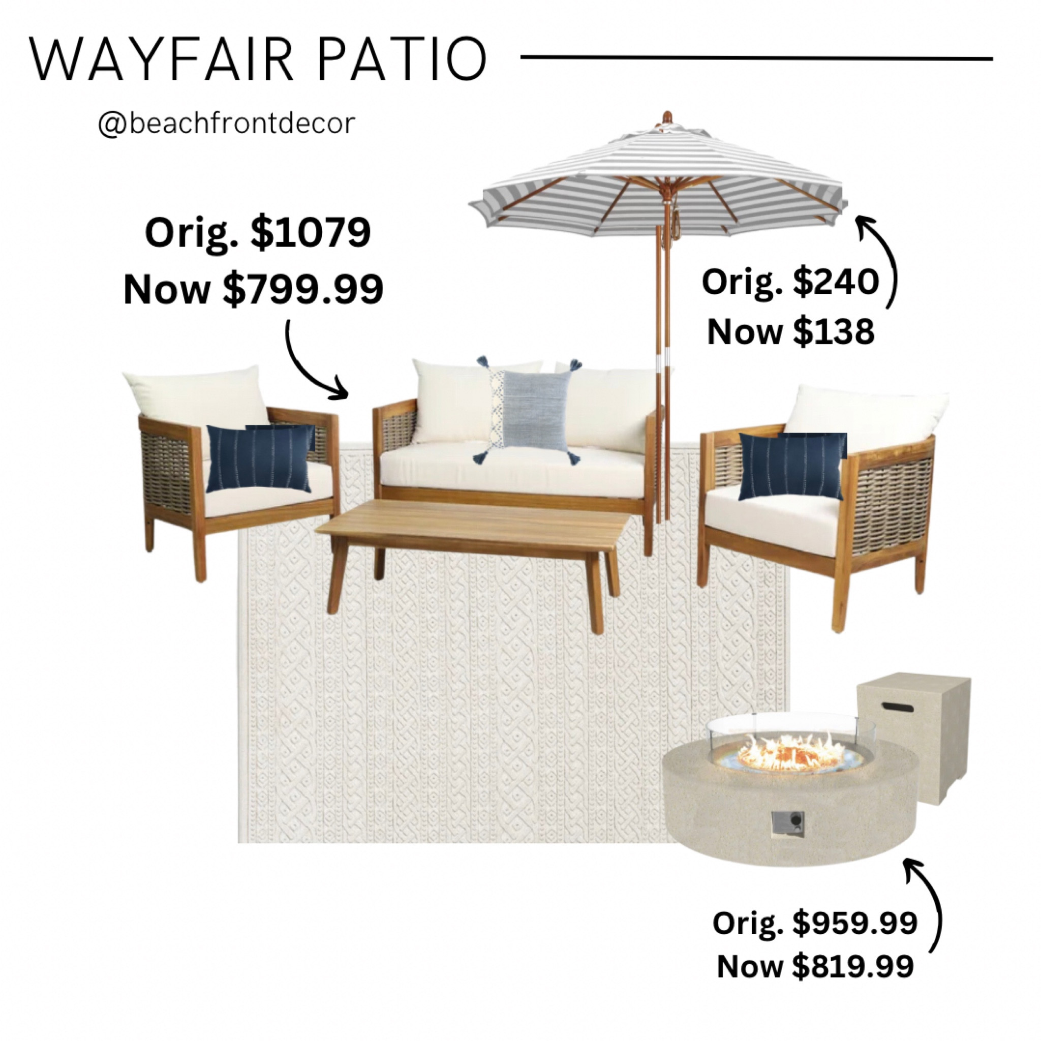 🚨Sale alert 🚨 Wayfair Patio Design | The Patio set, umbrella, and fire pit are all on sale 😍



#LTKsalealert #LTKhome