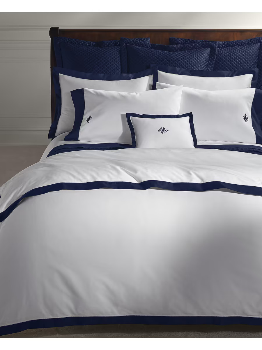 Organic Sateen Border 624-Thread Count Duvet Cover & Sham Collection | Saks Fifth Avenue